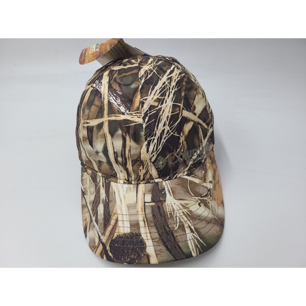 Columbia Realtree Max-4 Camo Omni-Tech Adjustable Hat Cap Polyester Men Brown